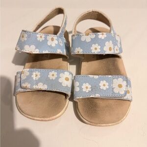 See Kai Run Light Blue Floral Kids Sandals